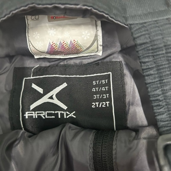 Toddler Arctix Black Snow Bib Size 2T - Picture 3 of 3